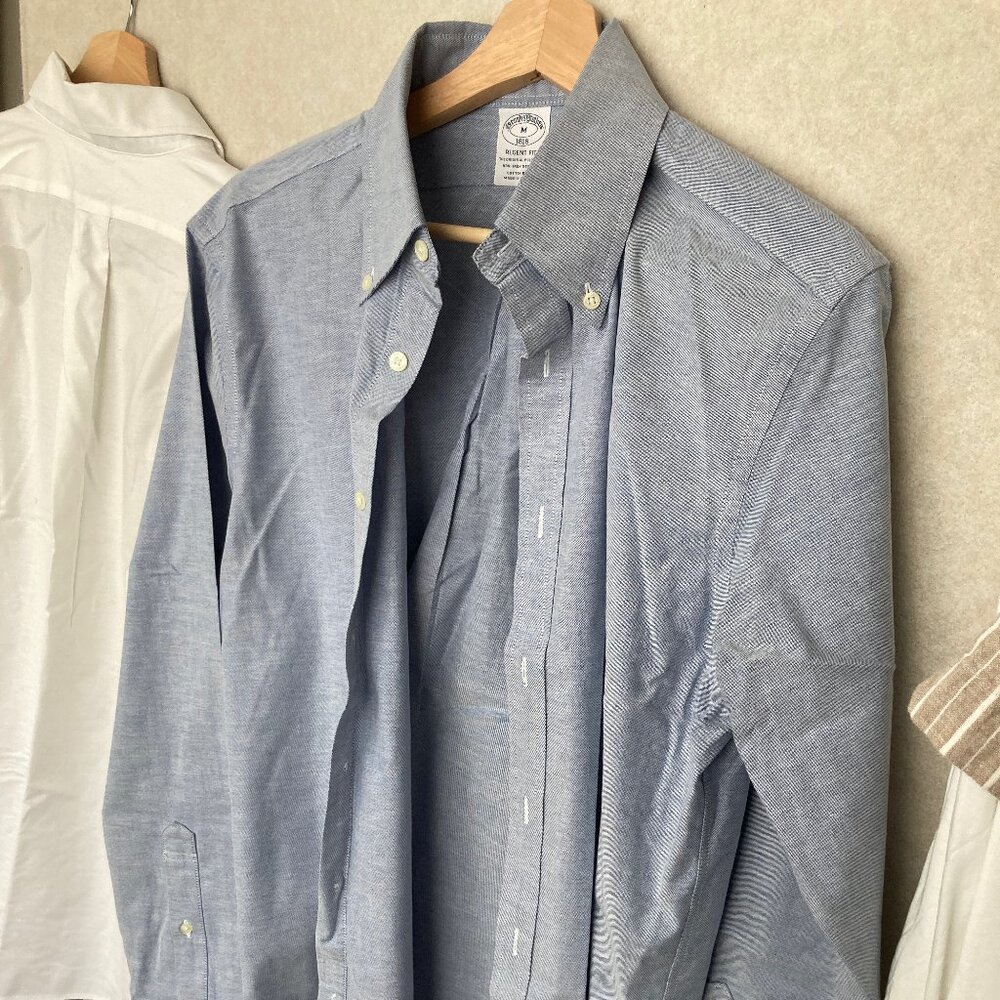 Brooks Brother's Non-Iron Blue Oxford Men's M